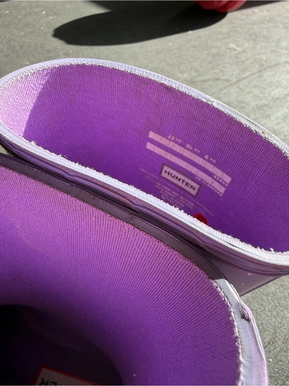 Hunter Kids Purple Glitter Rain Boots